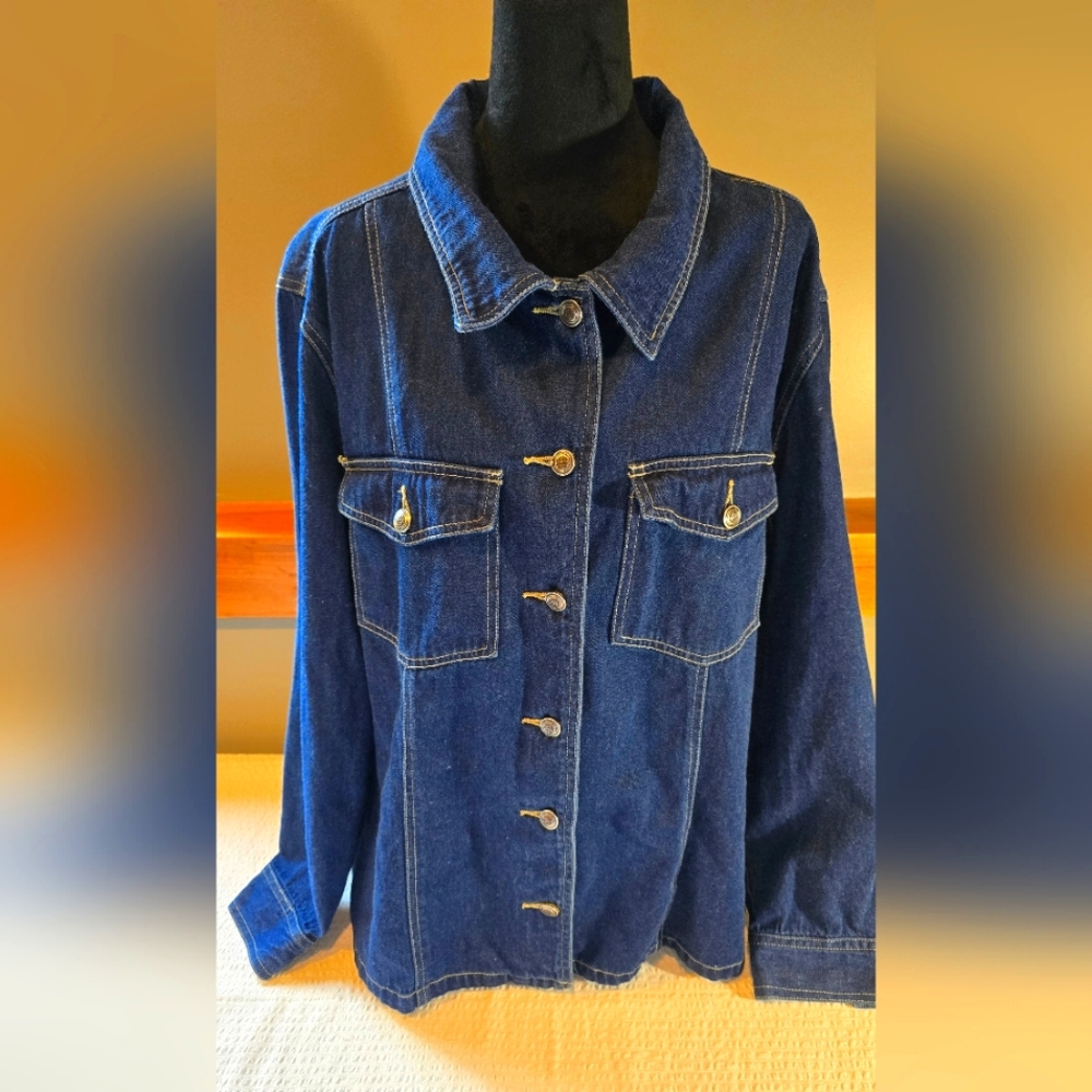 Baccini Denim Jacket Size 24